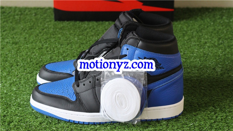 2017 Tumbled Leather Air Jordan 1 Retro OG High Royal Blue